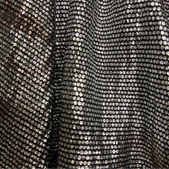 Maison d' Amelie Paris Metallic Crossover Shimmer Blouse Size M Evening Party - Picture 13 of 13